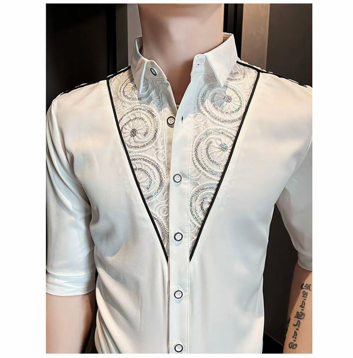 Men's Casual Mid-Sleeve Shirt