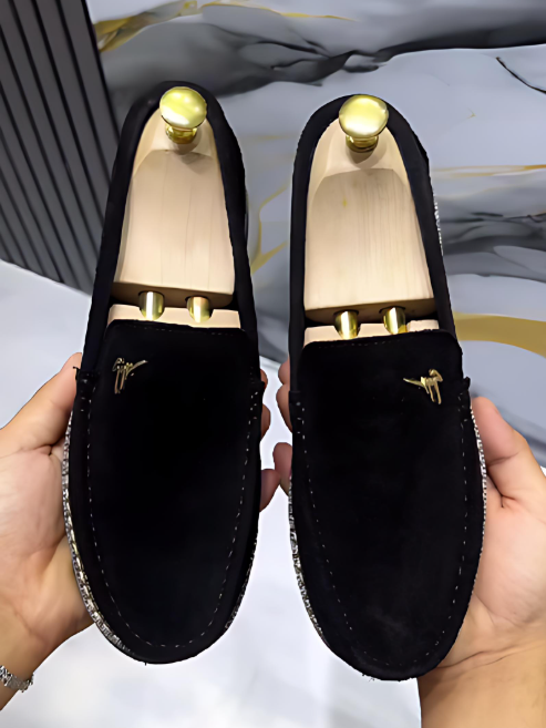 Black Suede Comfortable Men's Shoes