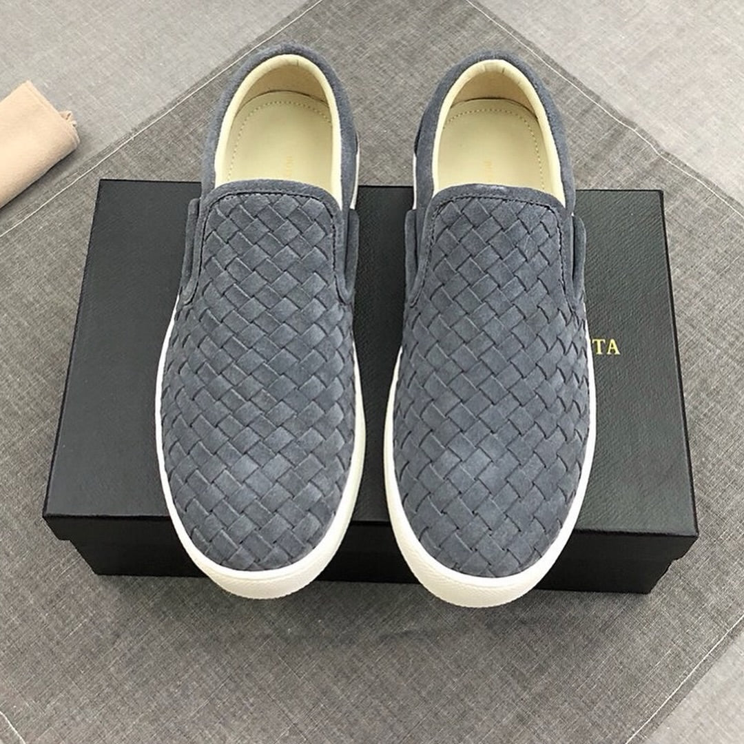 Men's Woven Suede Slip-On Shoes