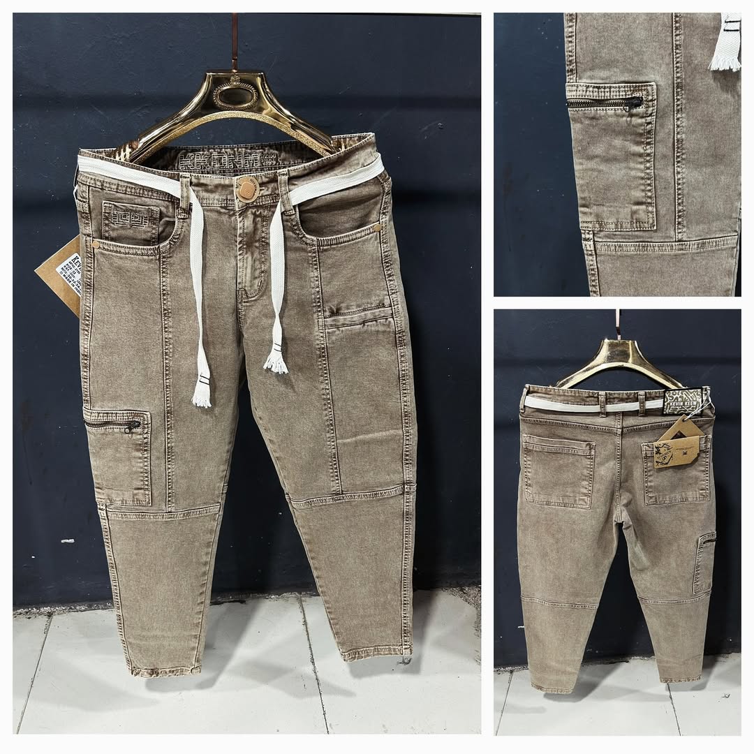 Men's Drawstring Stretch Jeans