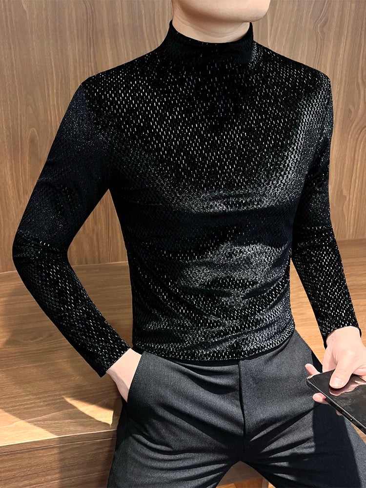 Men's Velvet Bottoming Shirt