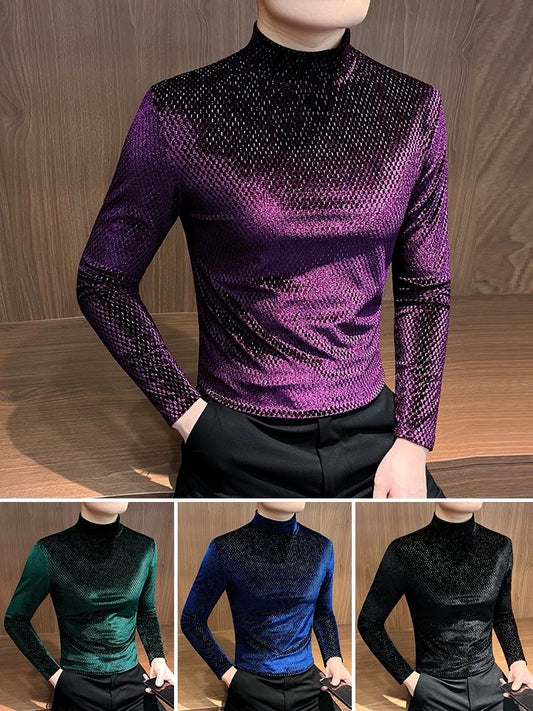Men's Velvet Bottoming Shirt