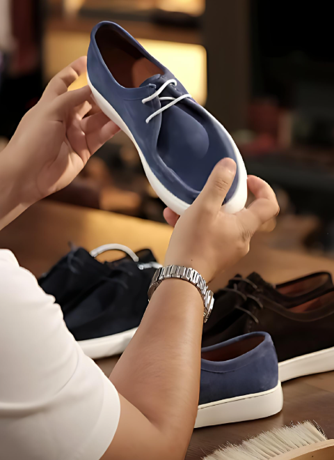 Men's Suede Lace-Up Shoes