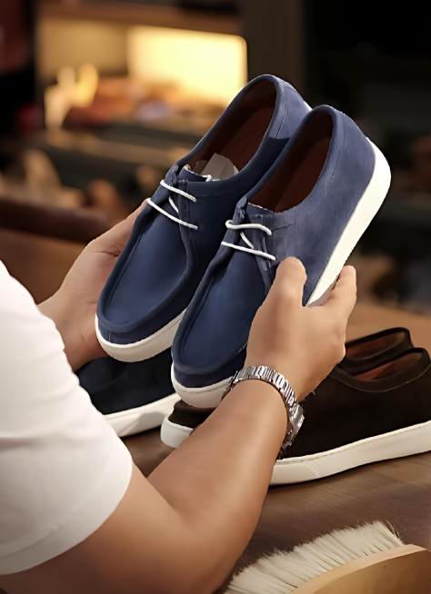 Men's Suede Lace-Up Shoes