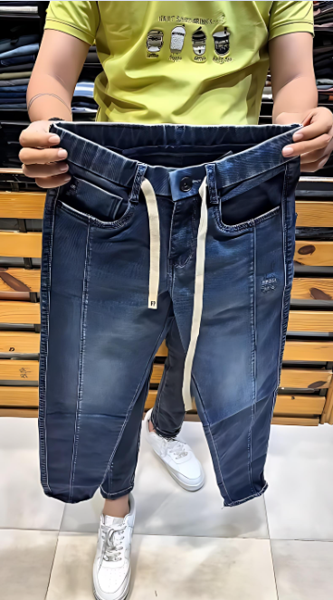 Men's Drawstring Casual Jeans