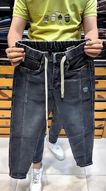 Men's Drawstring Casual Jeans