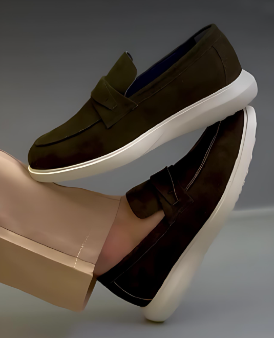 Men's Suede Slip-On Shoes