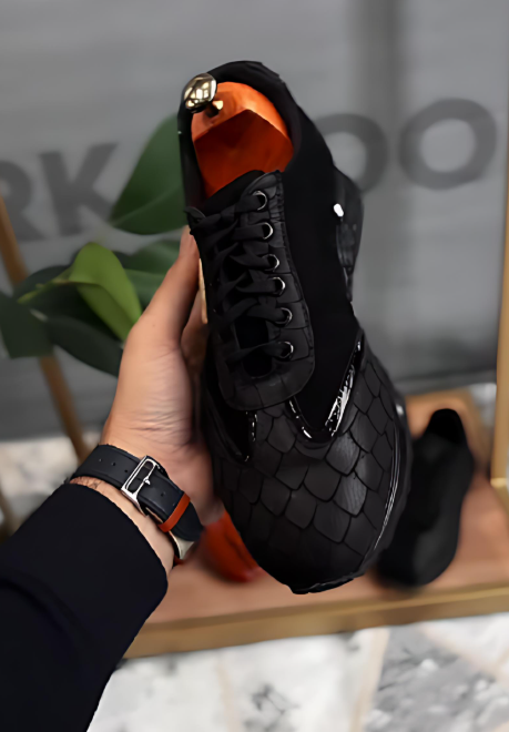 Men's Vintage Textured Leather Shoes