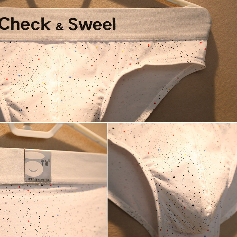 Men's Printed Polka Dot Briefs