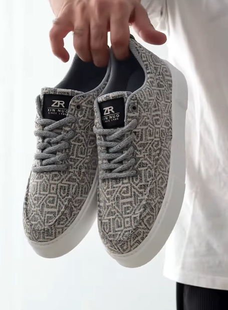 Men's Printed Lace-Up Shoes