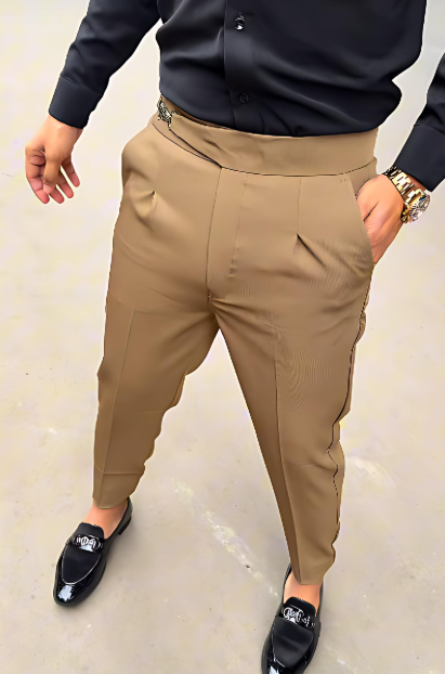 Khaki Men's Casual Pants