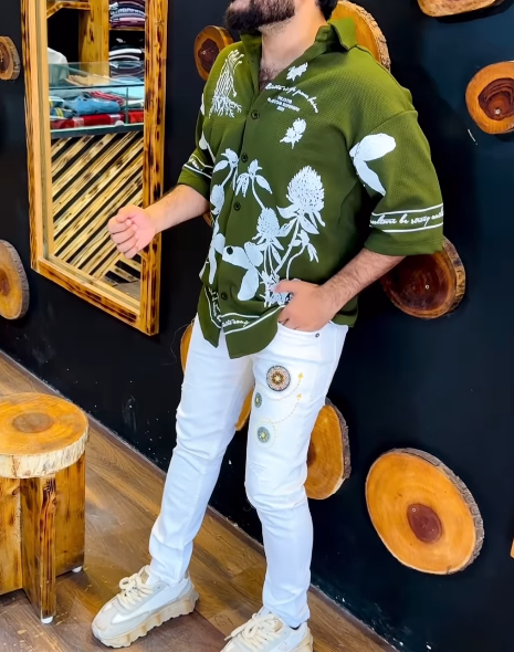 Men's Printed Short-Sleeved Top