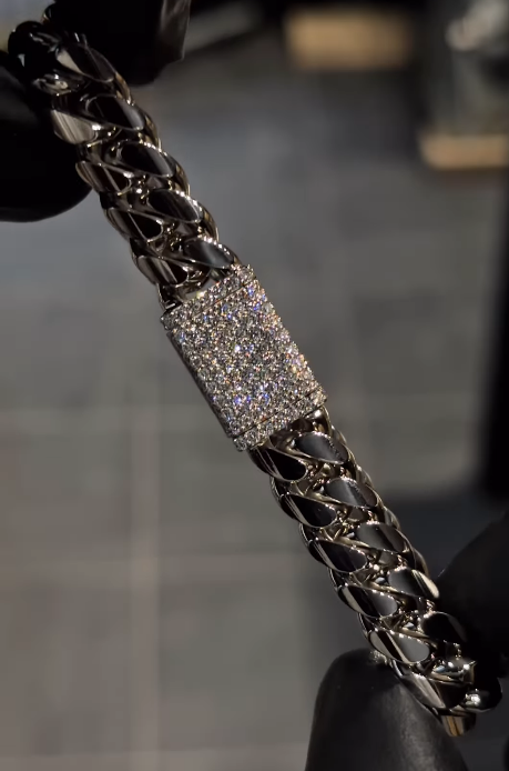 Men's Sparkling Rhinestone Bracelet