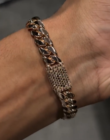 Men's Sparkling Rhinestone Bracelet