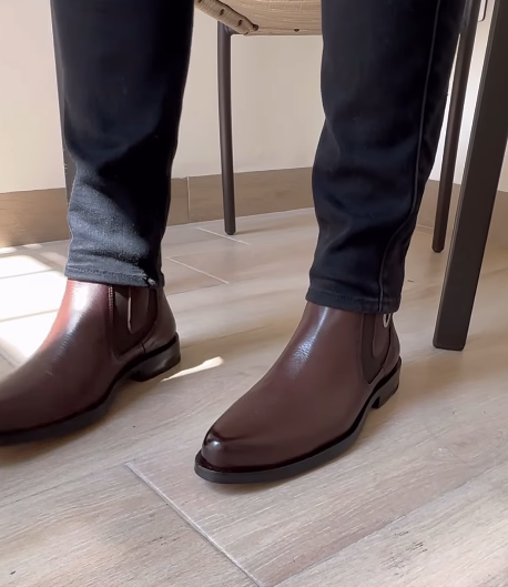 Classic Men's Soft Leather Ankle Boots