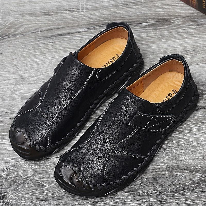 Men's Casual Slip-On Leather Shoes