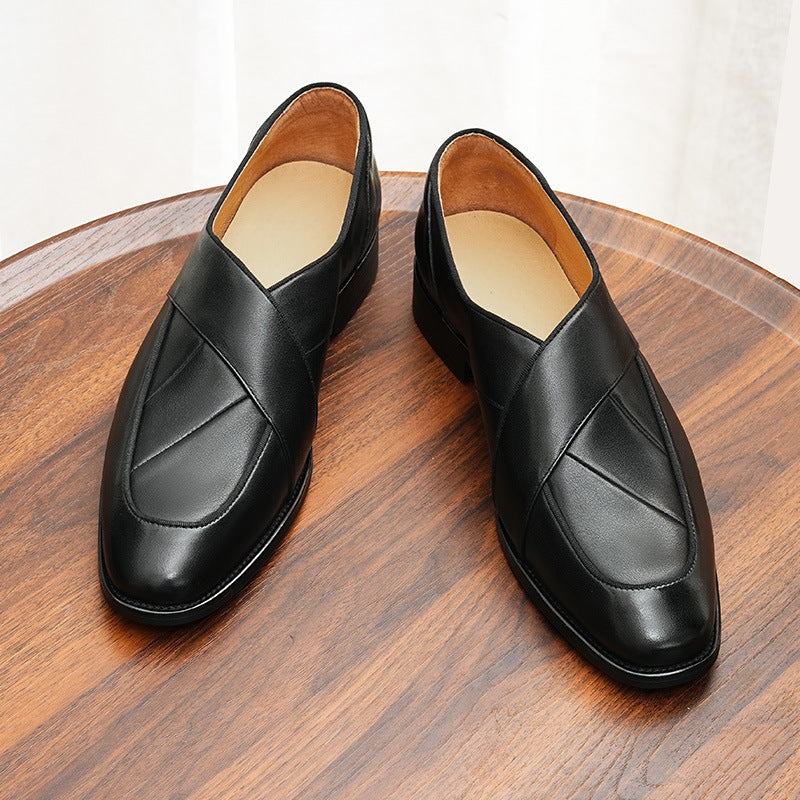 Men's Business Slip-On Leather Shoes