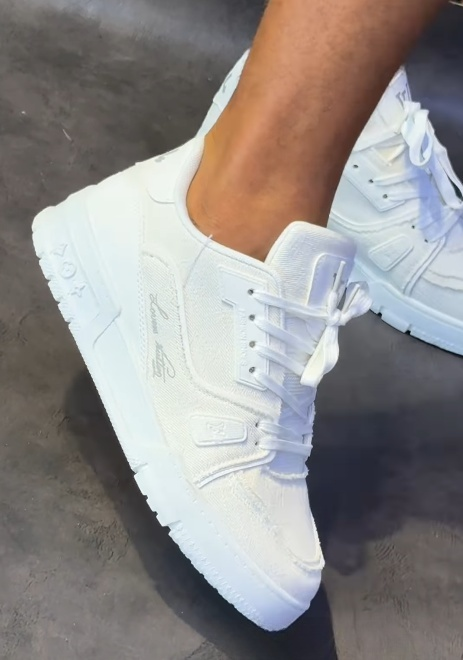 White Men's Lace-Up Casual Shoes