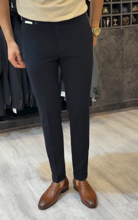 High-Stretch Men's Suit Pants