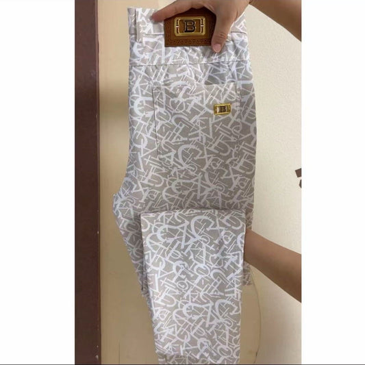 Men's Light Luxury Printed Pants