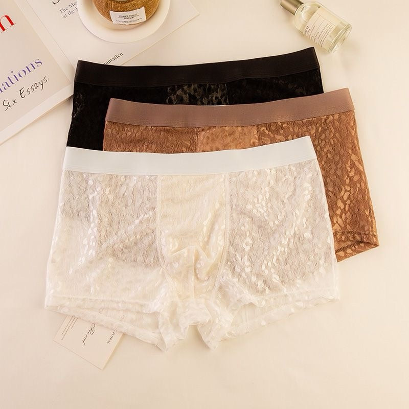 Men's Lightweight Leopard Lace Underwear
