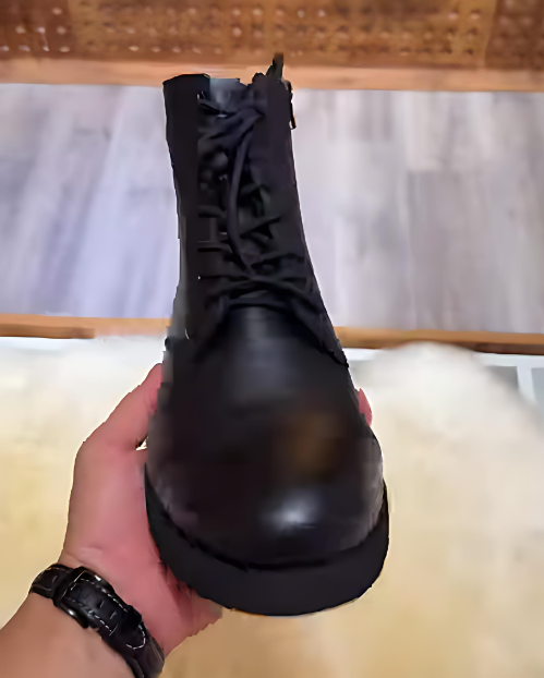 Men's Soft Leather Lace-Up Martin Boots
