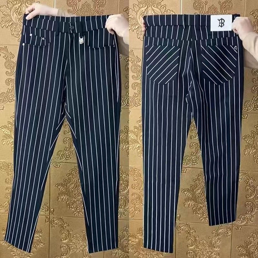Men's Striped Casual Pants