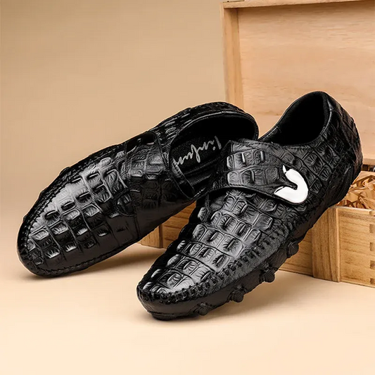 High-end business crocodile leather men's shoes