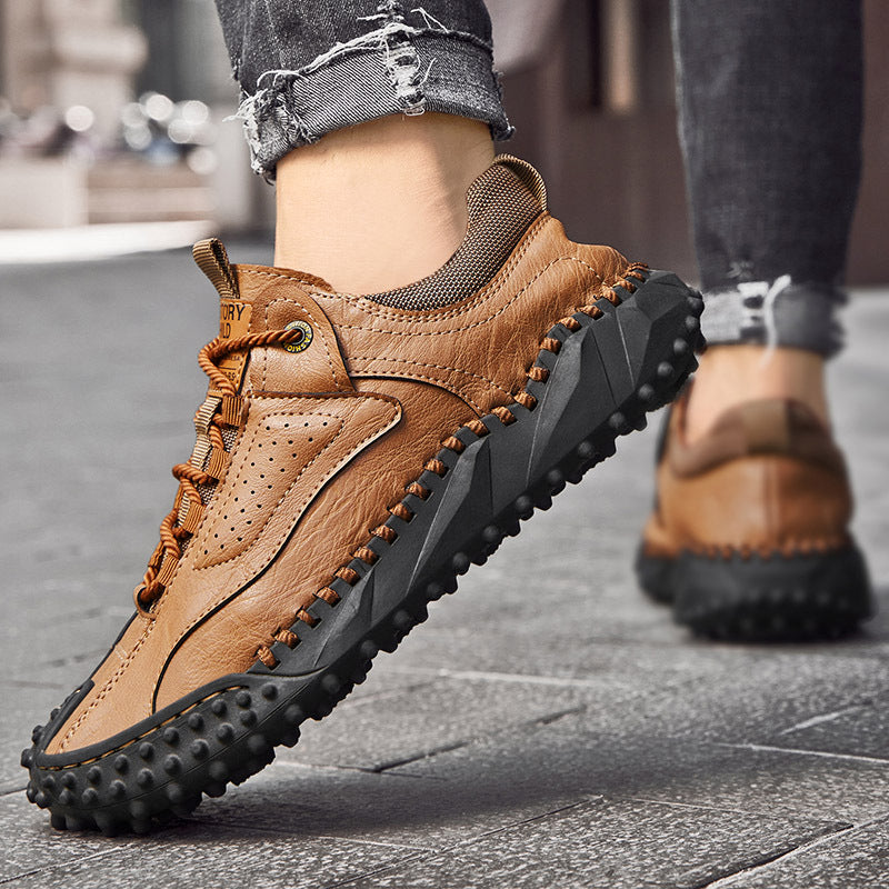 Men’s Vintage Leather Hiking Shoes