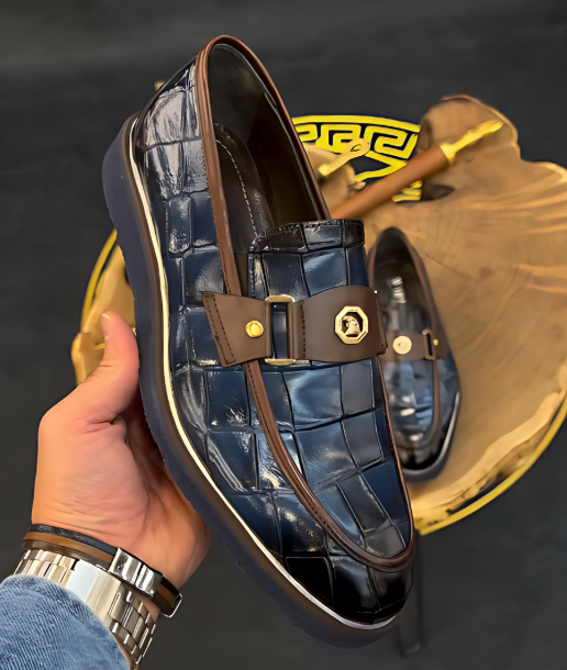 Men's Casual Textured Loafers