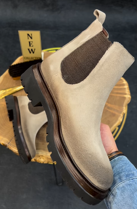 Men's Suede Chelsea Boots