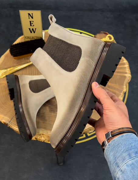 Men's Suede Chelsea Boots