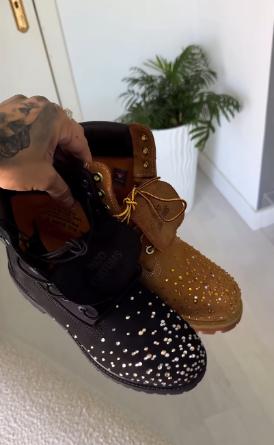 Luxury Rhinestone Wear-Resistant Men's Martin Boots