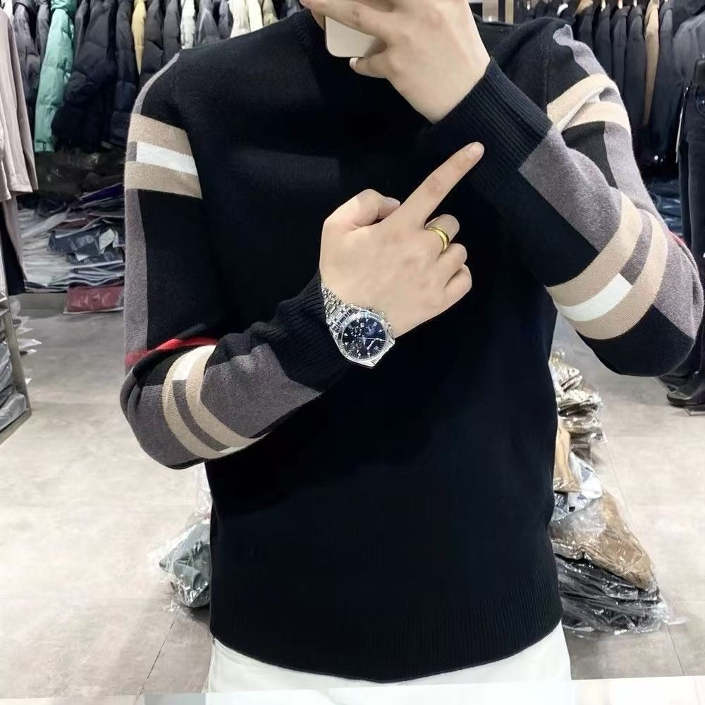 Men's Luxury Striped Long Sleeve Top