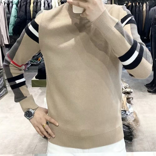 Men's Luxury Striped Long Sleeve Top