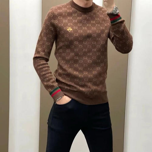 Men's Long-Sleeved Printed Top