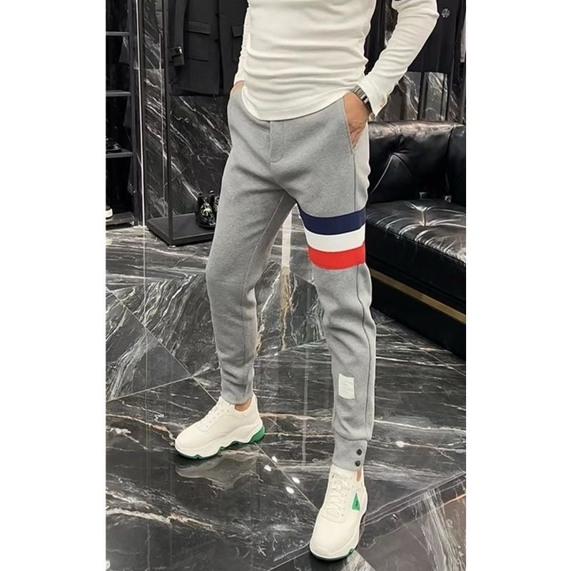 Men's Contrast Striped Sweatpants