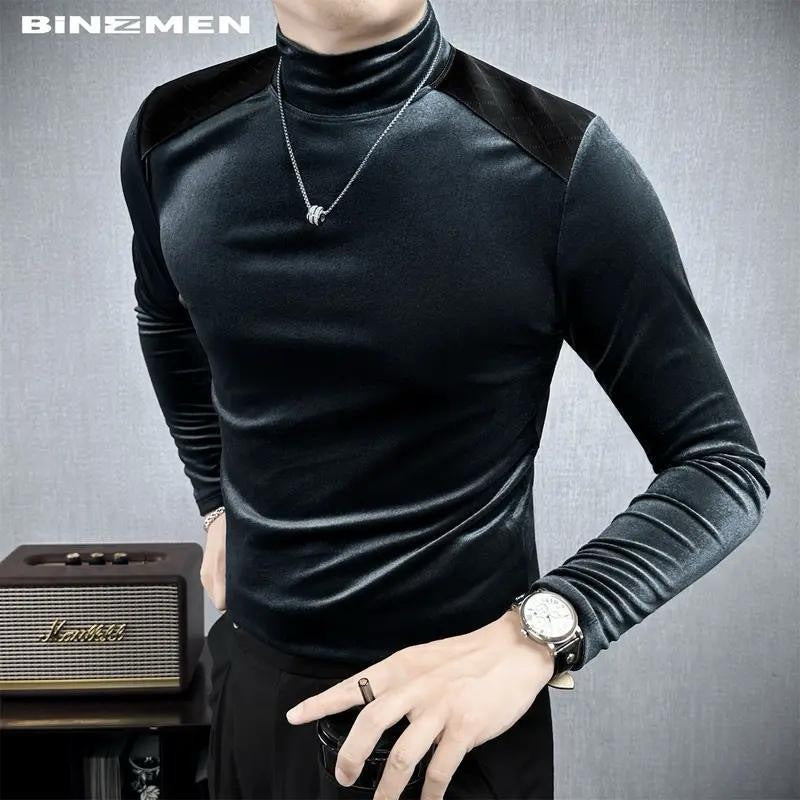 Men's Velvet Bottoming Shirt