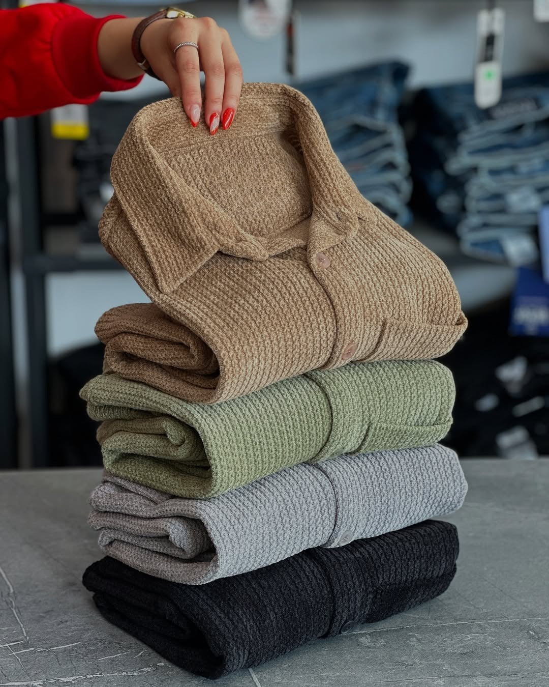 Men's Corduroy Thick Shirt Top