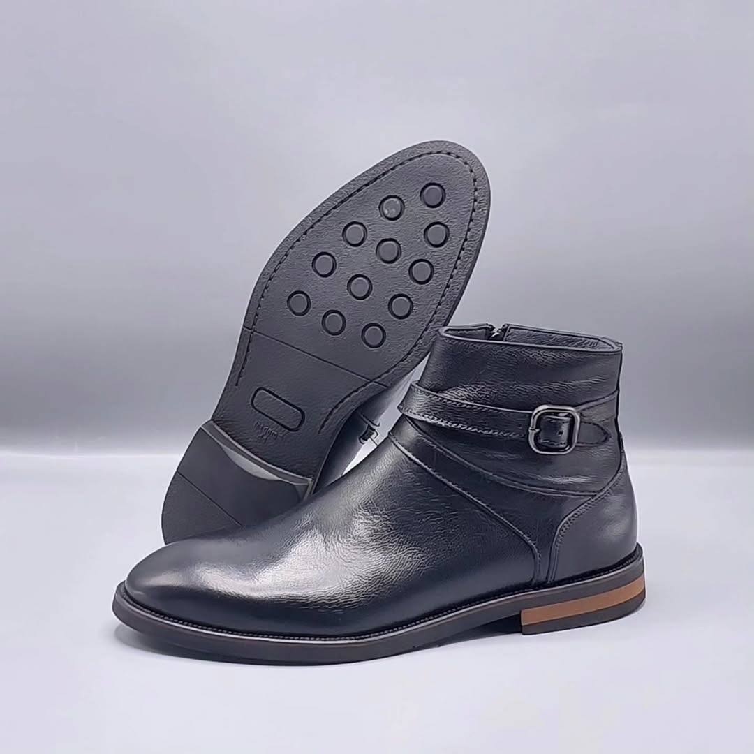 Men's soft leather ankle boots