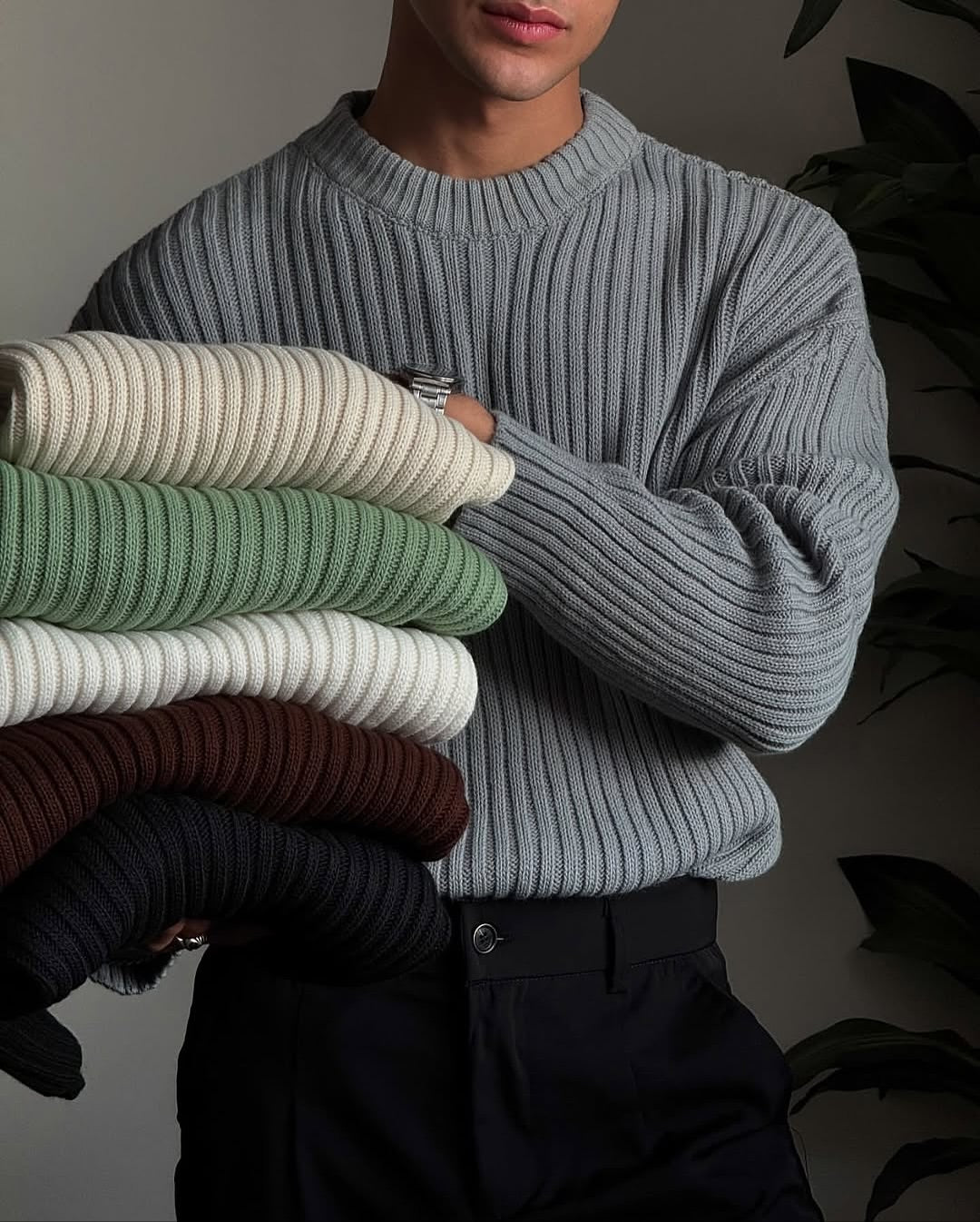 Men's classic thick sweater