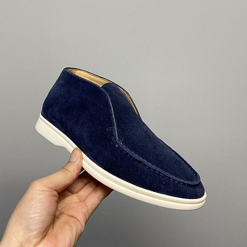 Men's suede high-top shoes