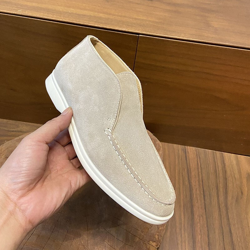 Men's suede high-top shoes