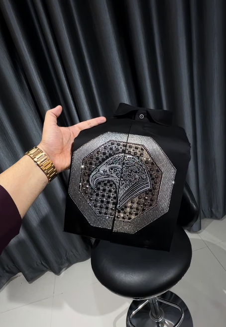 Men's Eagle Rhinestone Shirt