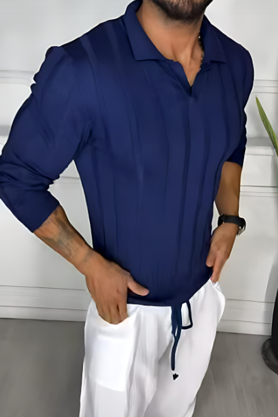 Men's casual knitted tops