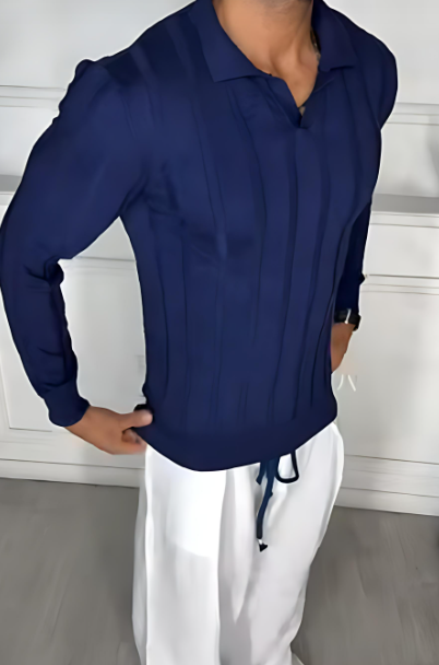 Men's casual knitted tops