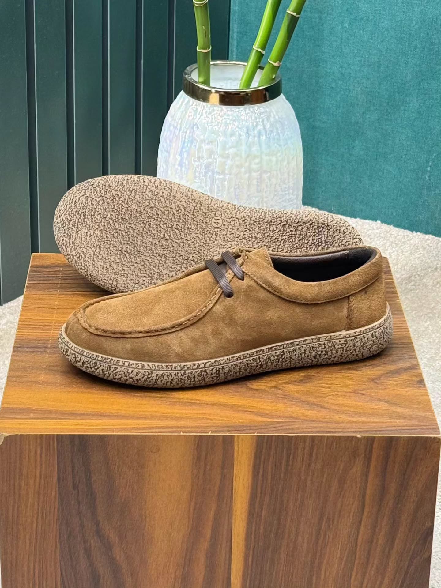 Men's suede casual slip-on shoes