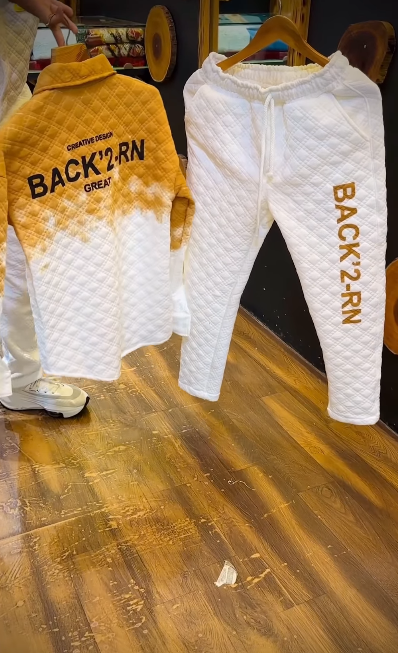 Men's Bright Color Casual Set