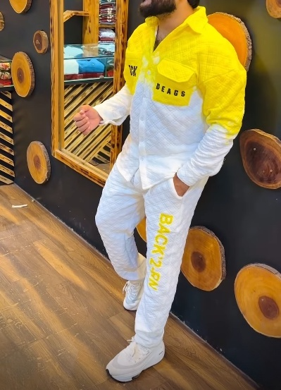 Men's Bright Color Casual Set