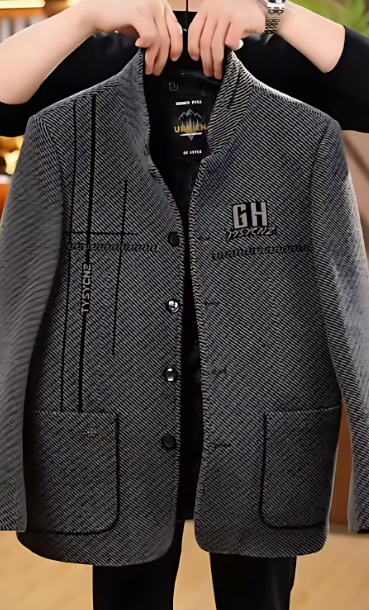 Men's Classic Casual Wool Blend Jacket